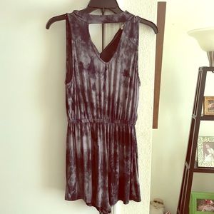 Tie dye cotton romper!